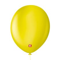 Balão Profissional Premium Uniq - 16'' 40 cm - Amarelo Citrus - 10 unidades - Balões São Roque