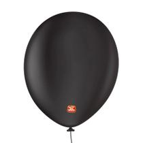 Balão Profissional Premium Uniq - 16'' 40 cm - Preto Onix - 10 unidades - Balões São Roque