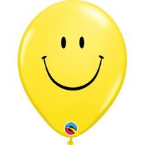 Balão Qualatex 11" - Qx Party Balloon Estampado - Carinha Sorridente - 6 Un