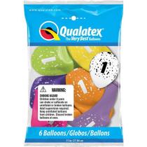Balão Qualatex 11" - Qx Party Balloon Estampado - Estrelas N 1 - 6 Un