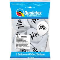 Balão Qualatex 11" - Qx Party Balloon Estampado - Mrs. - 6 Un