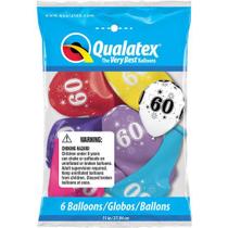 Balão Qualatex 11" - Qx Party Balloon Estampado - N 60 - 6 Un