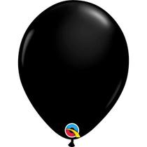 Balão Qualatex 11" - Qx Party Balloon Pkg Plain - Preto Onix - 6 Un