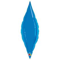 Balão Qualatex 13" - Taper - Azul Safira Metalizado Liso - 1 Un