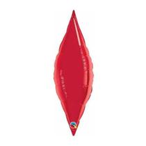 Balão Qualatex 13" - Taper - Vermelho Rubi Metalizado Liso - 1 Un