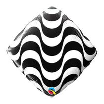 Balão Qualatex 18" - Diamante Solto - Estampa Calçada De Copacabana - 1 Un
