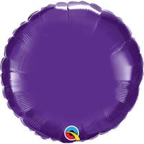 Balão Qualatex 18" - Redondo - Roxo Quartzo Metalizado Liso - 1 Un