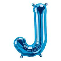 Balão Qualatex 34" - Letra - J Azul - 1 Un
