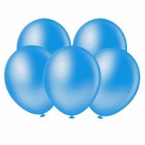Balão Redondo 8 Polegadas Liso Azul 20 unid. Balão Redondo 8 Polegadas Liso Azul 20 unid.