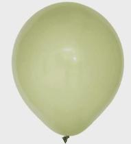 BALÃO REDONDO ART-LATEX Nº 24 - VERDE SALVIA - Pacote com 3 unidades