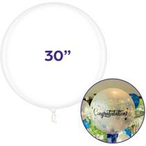 Balao Redondo Bubble Balloon Cristal 30 POL PCT.C/10 Balao Redondo Bubble Balloon Cristal 30 POL PCT.C/10