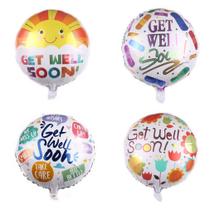 Balão redondo Mylar de 18 polegadas Get Well Soon for Recovery x4 Balão redondo Mylar de 18 polegadas Get Well Soon for Recovery x4
