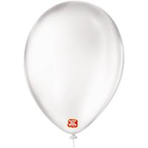 Balão Redondo N09 Cristal - Pacote com 50 Unidades Balão Redondo N09 Cristal - Pacote com 50 Unidades