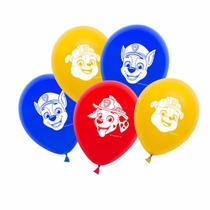 Balão Redondo Patrulha Canina Carinhas 8" 20 Unid.