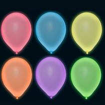Balão Redondo TAM 9 Neon 30 Unidades - Happy Day