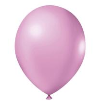 Balão Rosa Claro de Látex - 9 Polegadas - 50 Unidades - Balões Joy