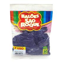 Balão Roxo Uva Tamanho 7 c/50 - São Roque