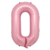 Balão RUIANSI de Número Rosa em Papel Alumínio 40 cm para Decoração de Festa Balão RUIANSI de Número Rosa em Papel Alumínio 40 cm para Decoração de Festa