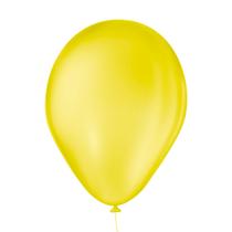 Balão São Roque Amarelo Citrino Liso 7 Polegadas - 50 un