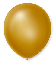 Balão São Roque Cintilante N7 C/50un Dourado