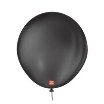 Balão São Roque Imperial Nº 8 Preto Ebano com 50 Unidades