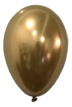 Balão São Roque Metálico dourado Numero 5* c/25 UN