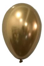 Balão São Roque Metalizado N9 C/25un Dourado