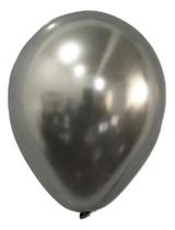 Balão São Roque Metalizado N9 C/25un Prata