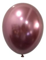 Balão São Roque Metalizado N9 C/25un Rosa