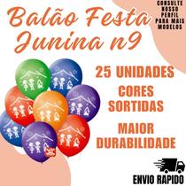 Balão São Roque N9 Tema Festa Junina Decoraçao Arraia - crgfestas