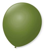 Balão São Roque Número 7 Verde Militar 50 Unidades