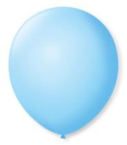 Balão São Roque Número 9 Azul Baby 50 Unidades