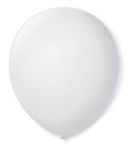 Balão São Roque Redondo N11 C/50un Branco Polar