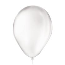 Balão São Roque Transparente Liso 7 Polegadas - 50 unidades