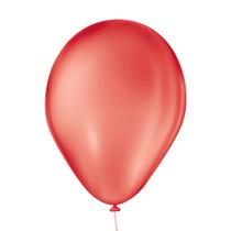 Balão São Roque Vermelho Quente Liso 7 Polegadas - 50 un