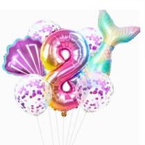 Balão sereia kit aniversário 5 anos