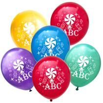 Balão Set Back to School ABC Lollipop Latex x10 Balão Set Back to School ABC Lollipop Latex x10