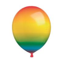 Balão Sólido Gota Arco Iris 15'' / 38 cm - Cromus