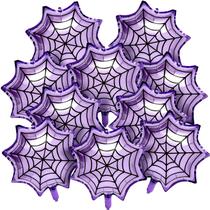 Balão Soulchen 63x53 cm, Purple Spider Web, pacote com 12