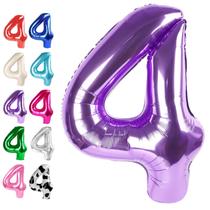 Balão Upgesy 40 polegadas Número 4 Roxo
