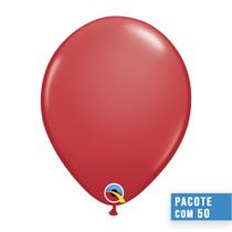 Balão Vermelho 16 Pol Pc 50un Qualatex 43897