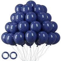 Balão Voircoloria Navy Blue 12 polegadas 105 unidades com fitas