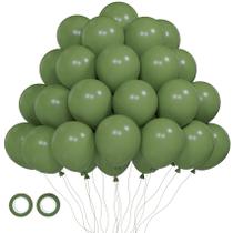 Balão Voircoloria Sage Green 12 polegadas 105 unidades com fitas