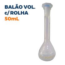 Balão Volumétrico 50mL Classe A Boro 3.3 - Precision - Precision Glass