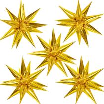 Balão ZAKVOOR Starburst 60 unidades Star Balloons 12 Spike Foil Balão ZAKVOOR Starburst 60 unidades Star Balloons 12 Spike Foil