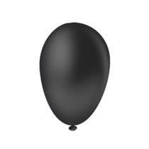 Balão Zerinho Preto - 3 Polegadas - 100 Unidades