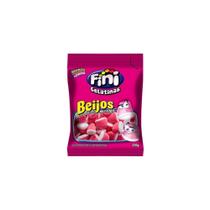 Balas de Gelatina Beijos de Morango Fini 250g Balas de Gelatina Beijos de Morango Fini 250g