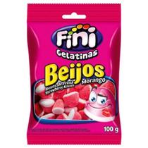 Balas de Gelatina Fini Beijos de Morango 15g Balas de Gelatina Fini Beijos de Morango 15g