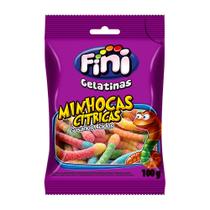 Balas de Gelatina Fini Minhocas Cítricas Sortidas 100g