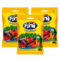 Balas de Gelatina Fini Minhocas Sortidas 100g Kit com três unidades Balas de Gelatina Fini Minhocas Sortidas 100g Kit com três unidades